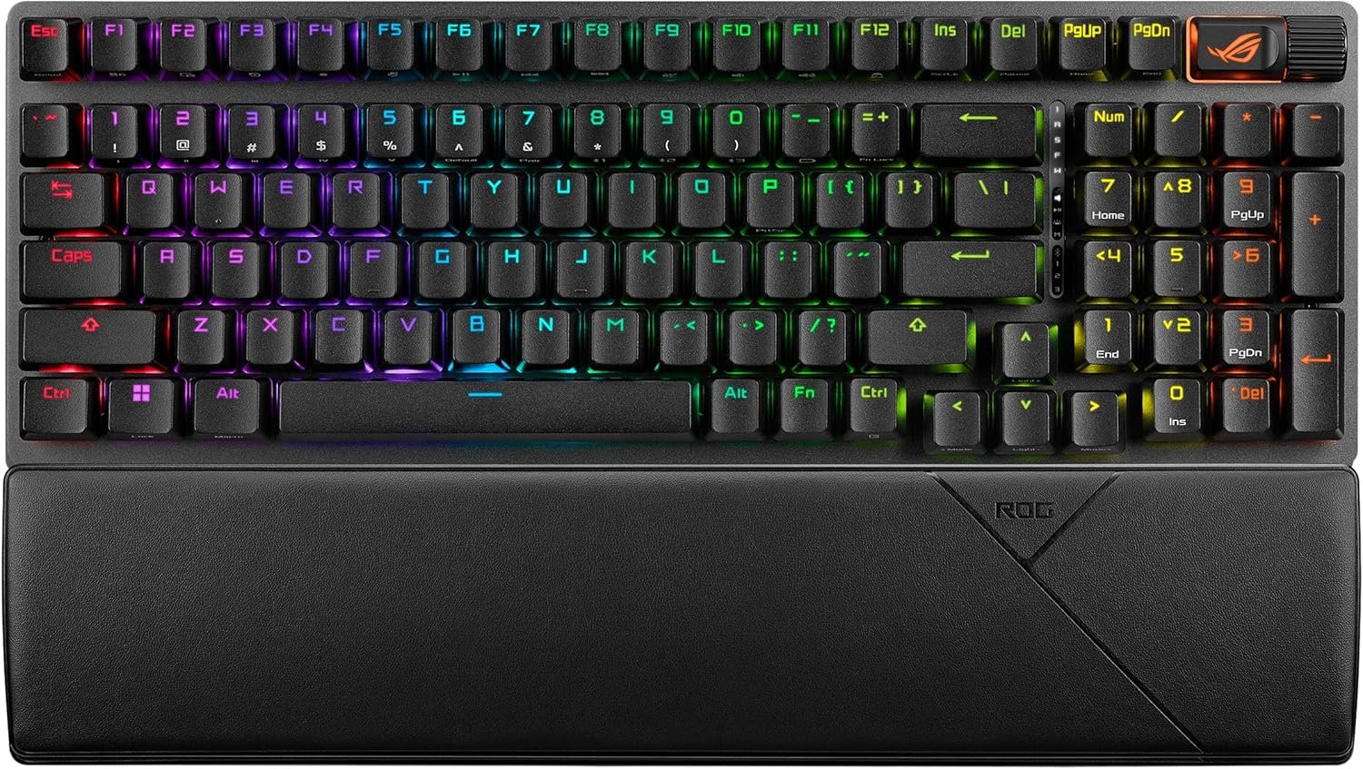 ASUS ROG Strix Scope II 96 Wireless Gaming Keyboard, Tri-Mode Connection, Dampening Foam & Switch-Dampening Pads, Hot-Swappable Pre-lubed ROG NX Snow Switches, PBT Keycaps, RGB-Black - Image 2