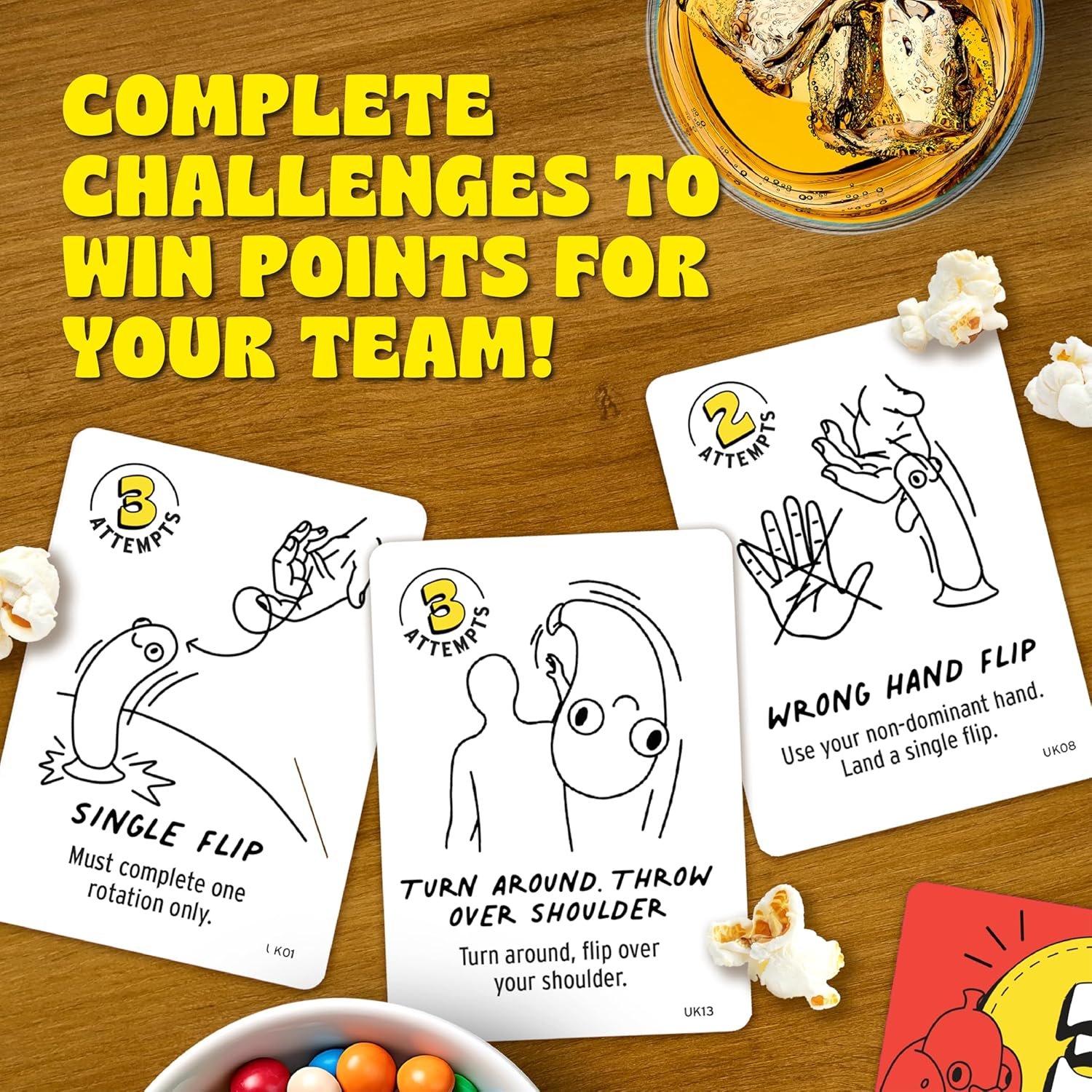 Big Potato Chicken vs Hotdog: The Ultimate Challenge Party Game for Flipping-Fun Families, Board Game for Game Nights. Bonus Content Included! - Image 5